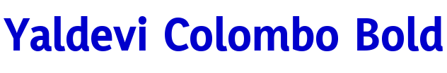 Yaldevi Colombo Bold шрифт
